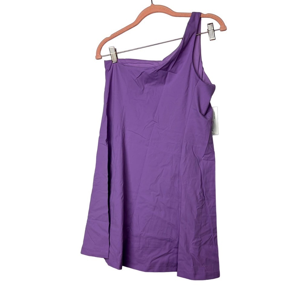 Outdoor Voices NWT One Shoulder Dress Lined Lavender Size Large - Picture 5 of 8